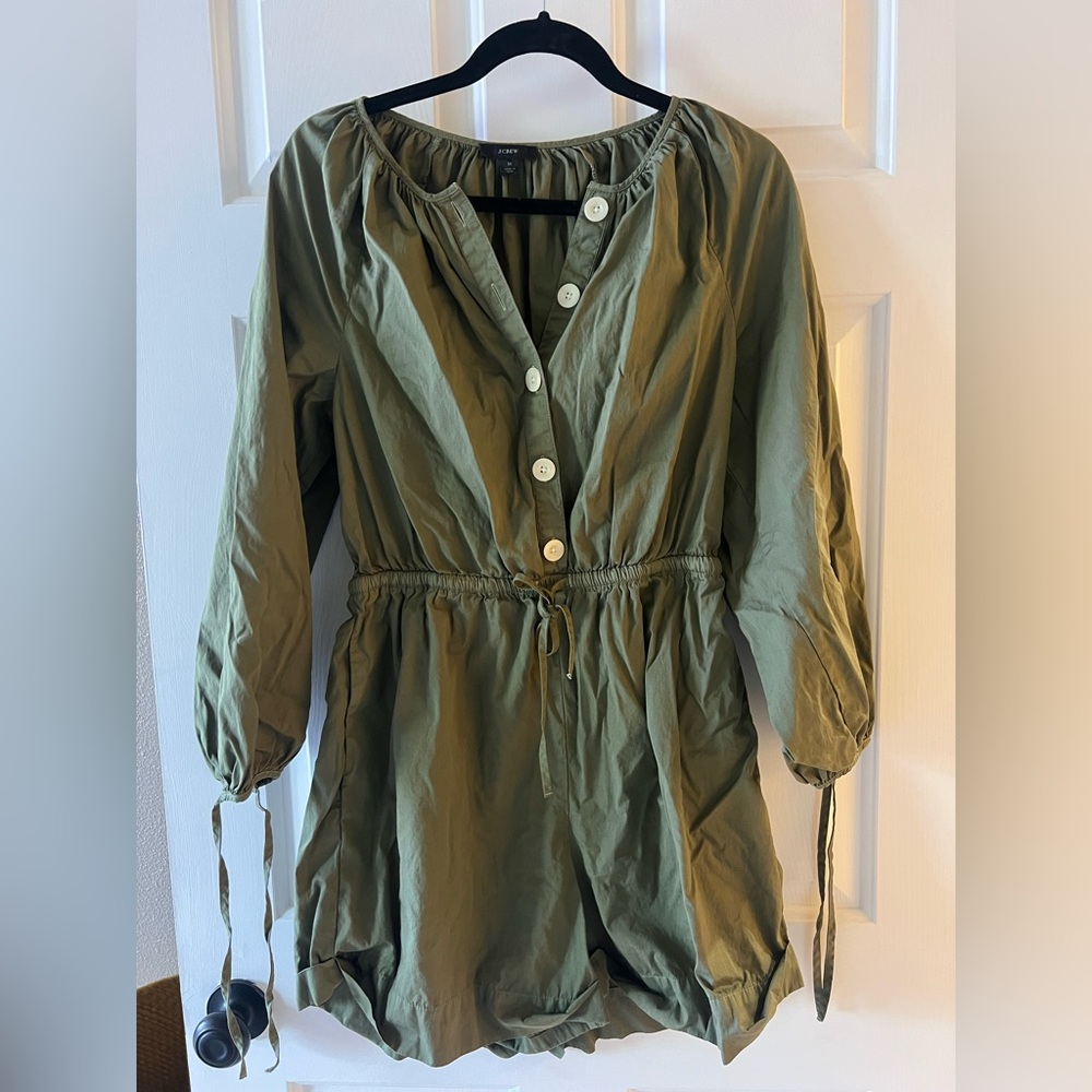 J. Crew Olive Utility Jumpsuit